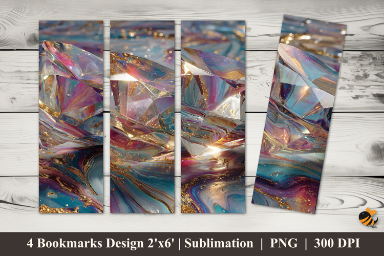 Rare Diamonds Bookmarks Sublimation Design