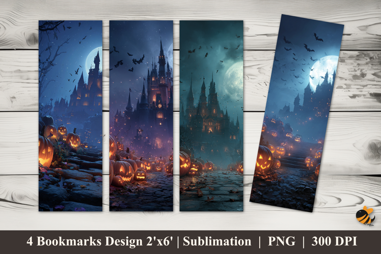 Pumpkin House Bookmarks Sublimation Design