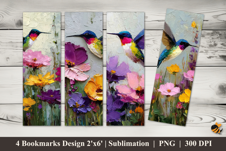 Hummingbird Habitat Bookmarks Sublimation Design