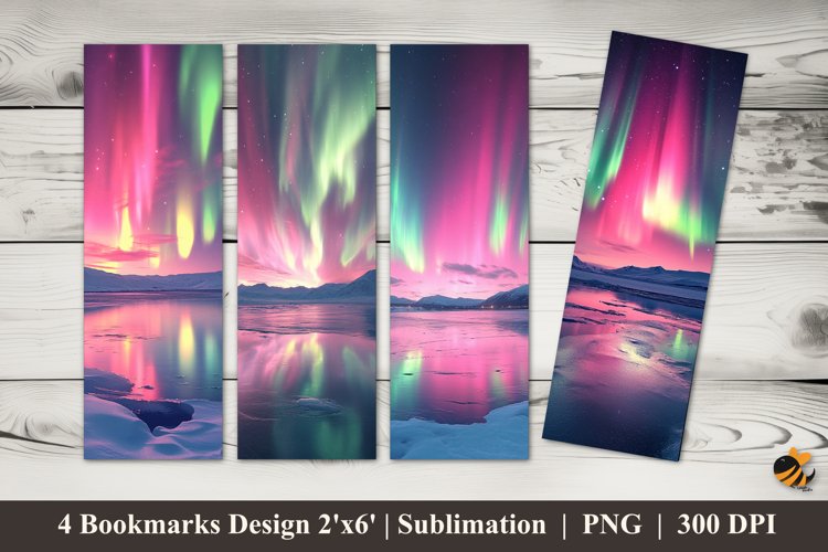 Aurora Realm Bookmarks Sublimation Design