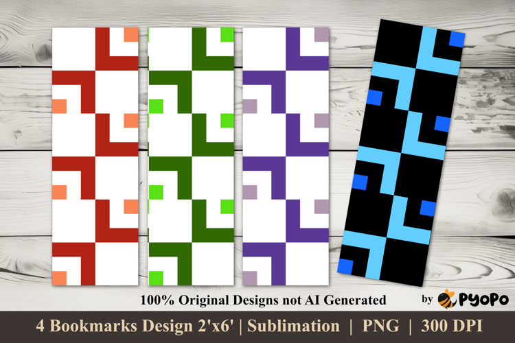 Quarter Beat Bookmarks Sublimation Design