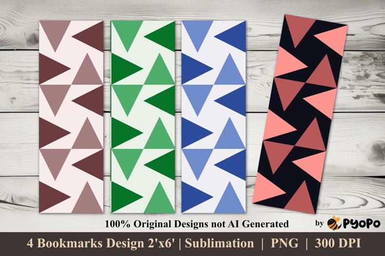 Triangle Drift Bookmarks Sublimation Design