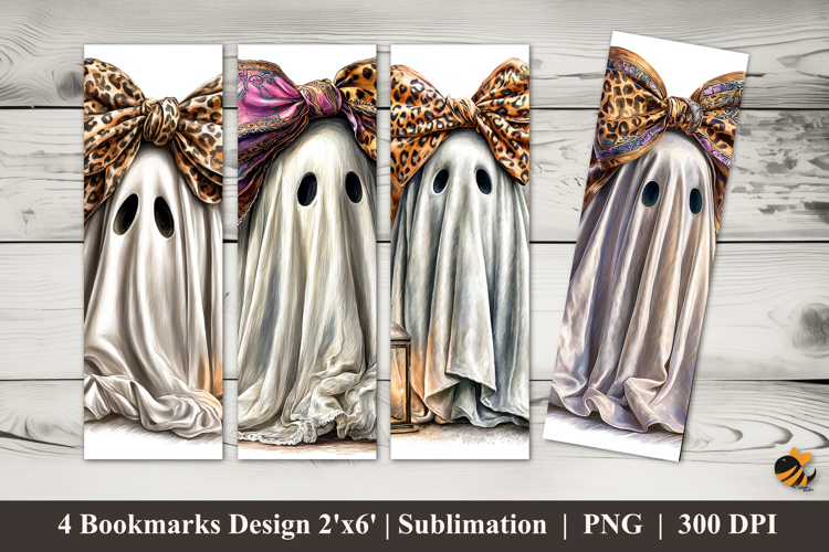 Halloween Ghost Bookmarks Sublimation Design