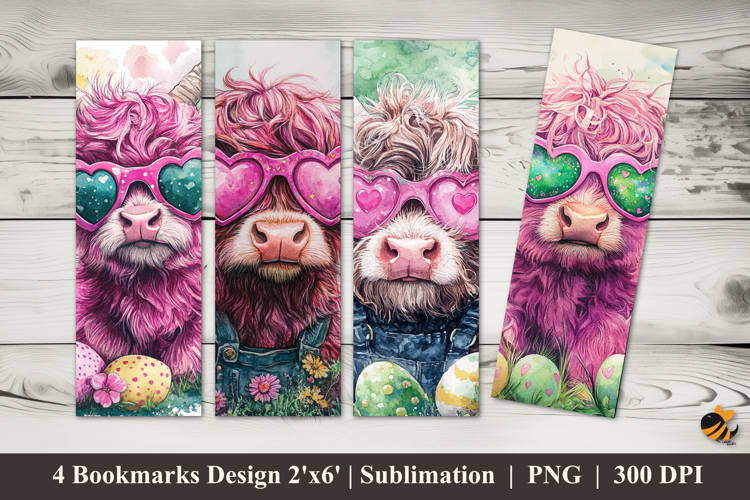 Udderly Cute Bookmarks Sublimation Design
