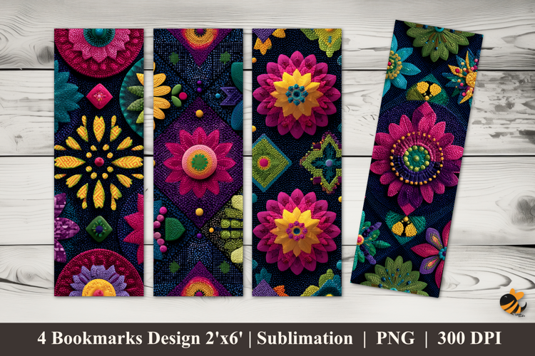 Antique Pattern Bookmarks Sublimation Design