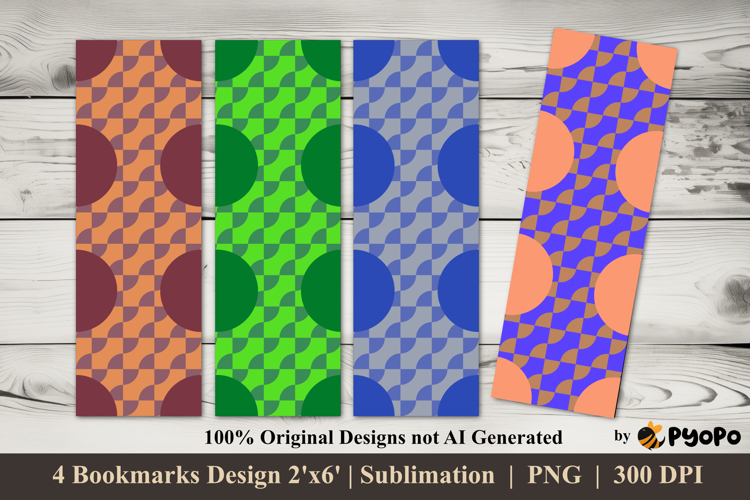 Circle Mirage Bookmarks Sublimation Design