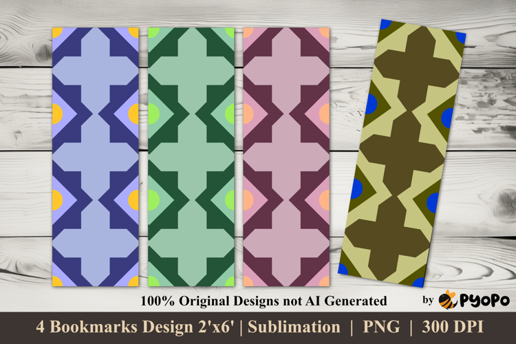 Symmetry Dance Bookmarks Sublimation Design