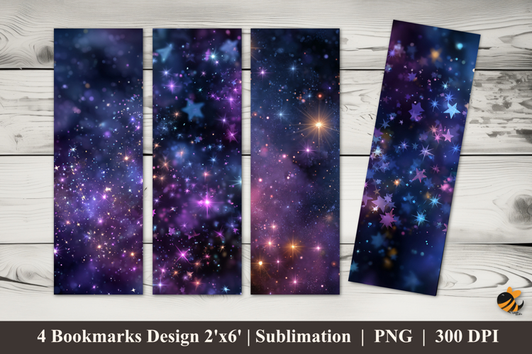 Abstract Stars Bookmarks Sublimation Design