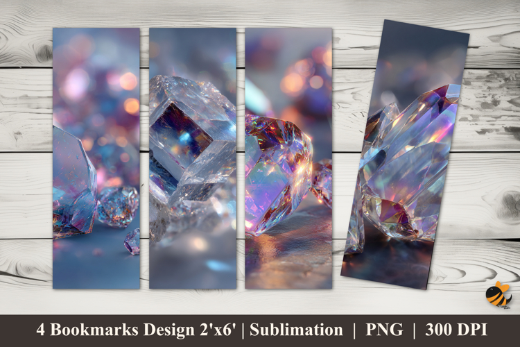 Precious Diamonds Bookmarks Sublimation Design