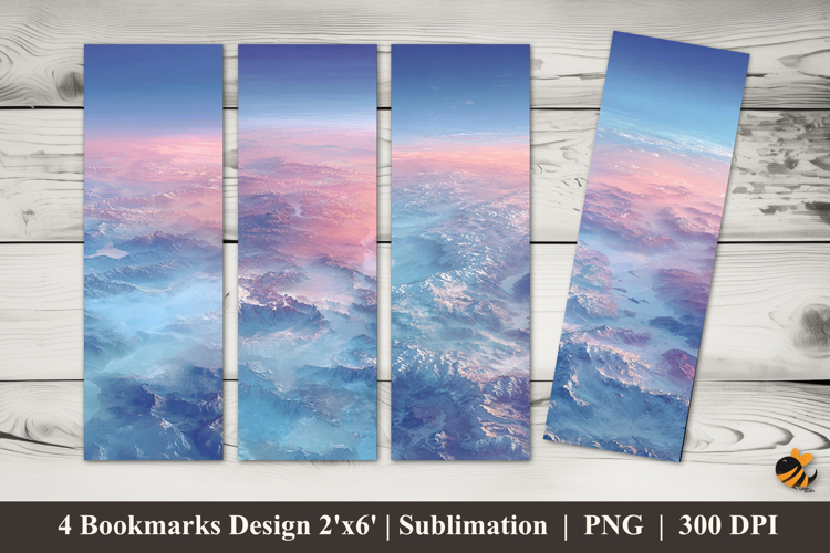 Natural Light Bookmarks Sublimation Design