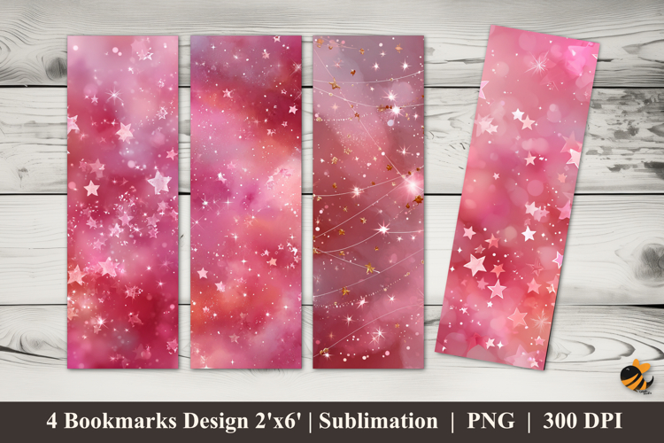Full of Stars Bookmarks Sublimation Design