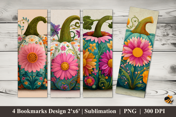 Pumpkin Dream Bookmarks Sublimation Design