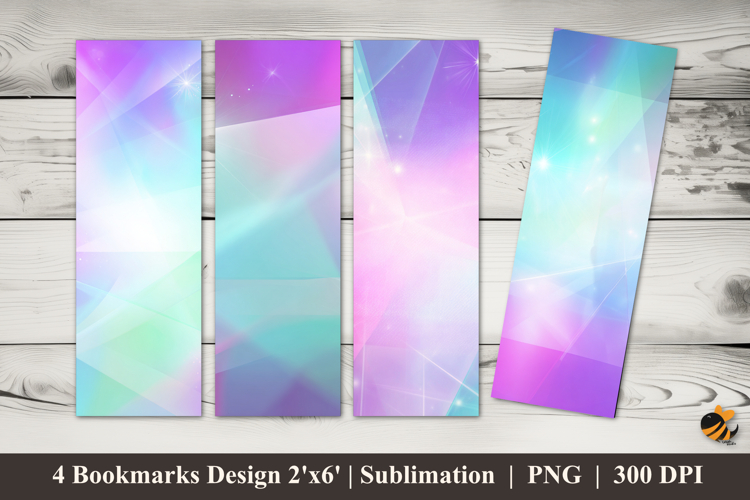 Geometric Backdrop Bookmarks Sublimation Design