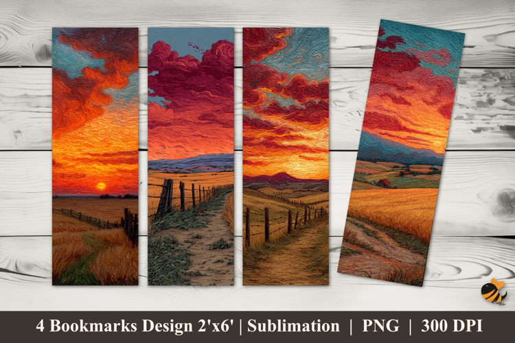 Evening Light Bookmarks Sublimation Design