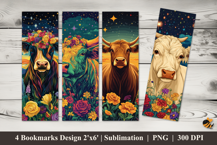 Highland Bookmarks Sublimation Design