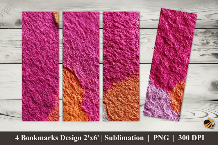 Artistic Texture Bookmarks Sublimation Design