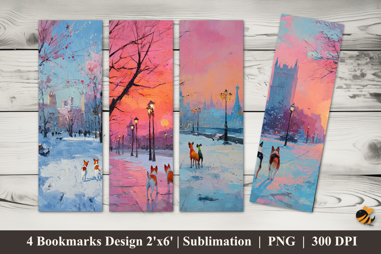 Winter Warmth Bookmarks Sublimation Design