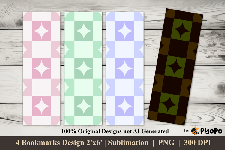 Star Mosaic Bookmarks Sublimation Design