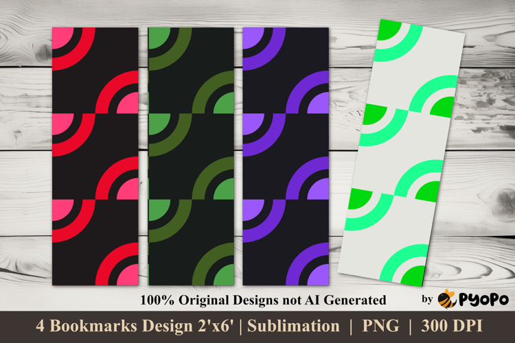 Arc Echo Bookmarks Sublimation Design