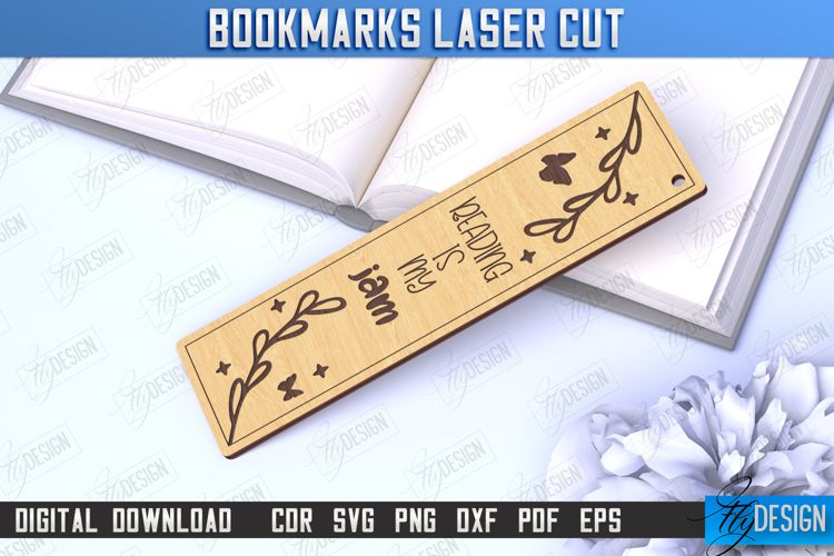 Laser-Engraved Bookmark | Book Marker | Page Holder | CNC