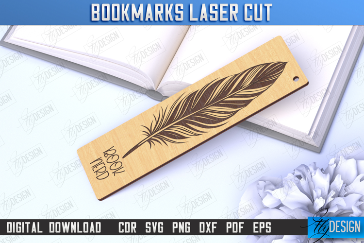 Laser-Engraved Bookmark | Book Marker | Page Holder | CNC