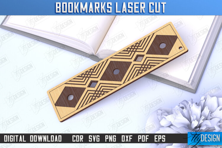 Laser-Engraved Bookmark | Book Marker | Page Holder | CNC example image 1
