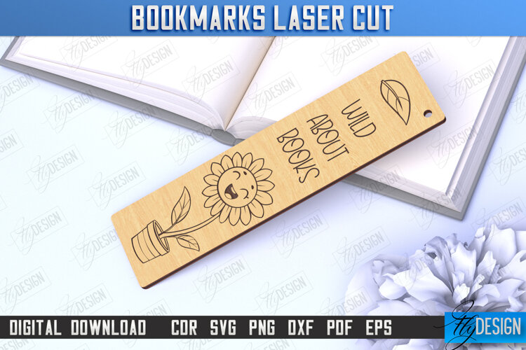Laser-Engraved Bookmark | Book Marker | Page Holder | CNC example image 1