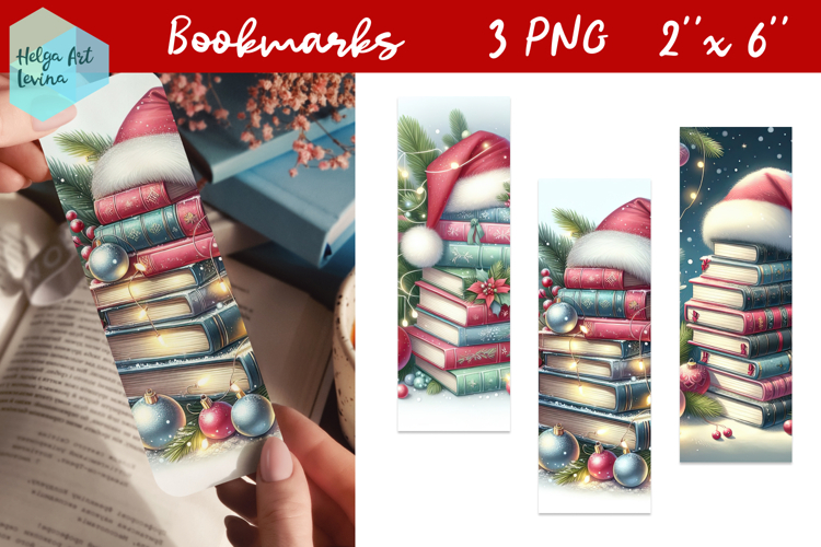 Christmas Book Club, Bookmarks PNG