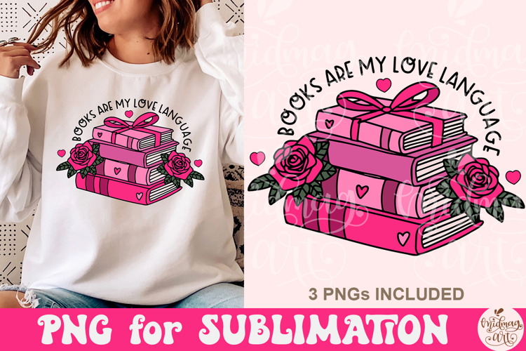 Books Are My Love Language PNG