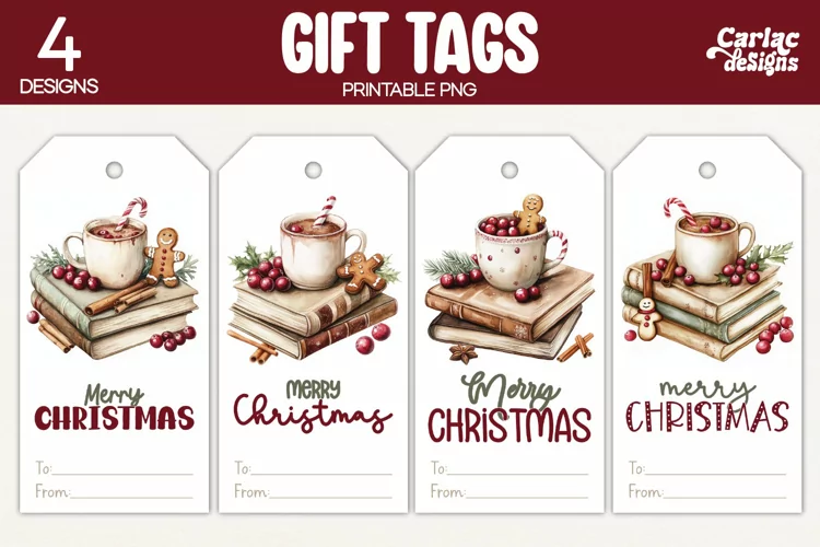 Christmas Gift Tags, Merry Christmas Printable Tags