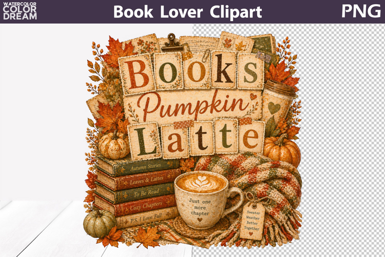 Pumpkin Latte Books | Fall Sublimation