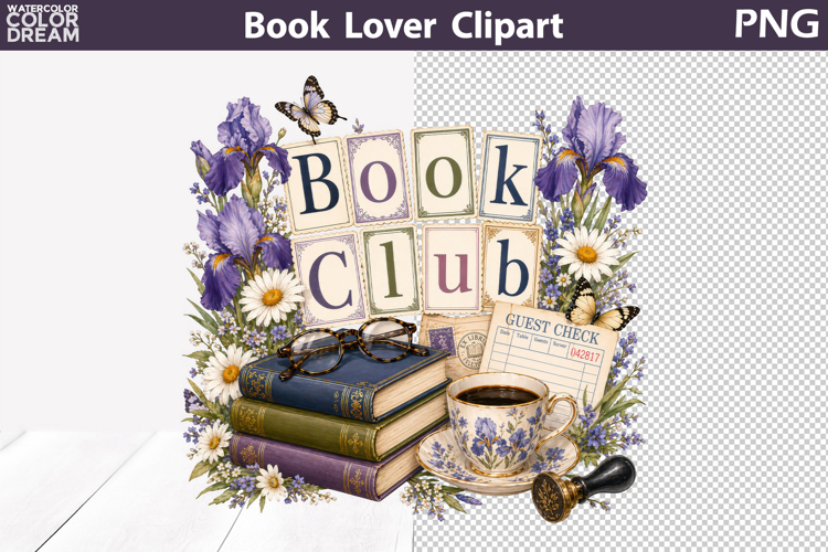 Book club clipart