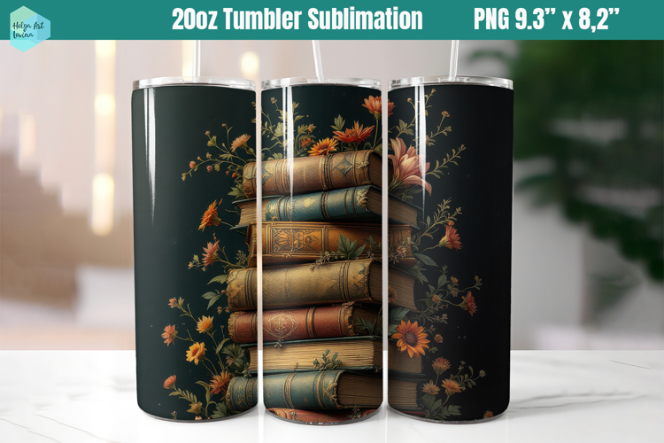 20 OZ Tumbler Sublimation | library sublimation