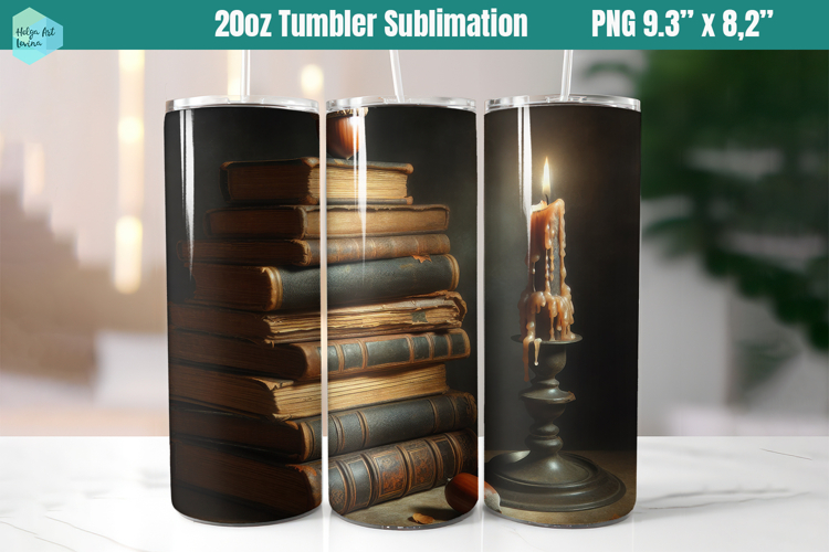 20 OZ Tumbler Sublimation | library sublimation