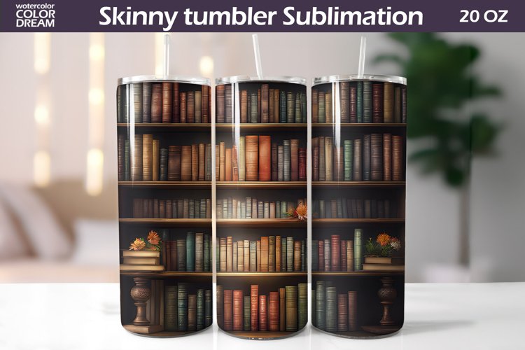 Books Tumbler Sublimation | Books Lover Tumbler Wrap