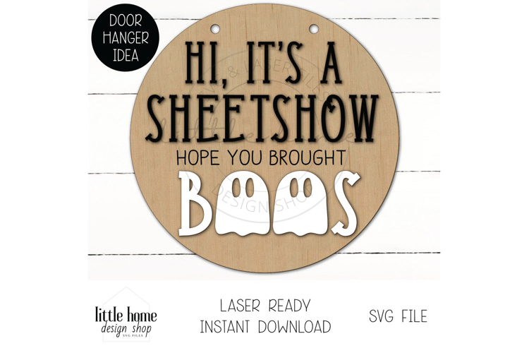 Hope You Bought Boos Door Sign, Cute Halloween Ghost Sign