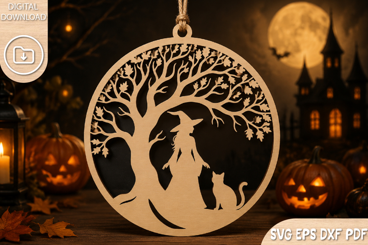 Witch Cat SVGs Image 3