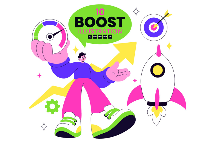 10 Business Boost Illustration