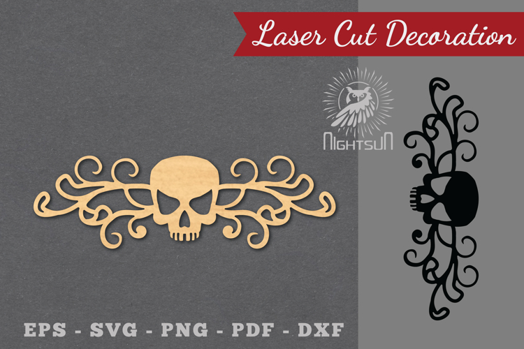Border Skull Laser Cut Decoration