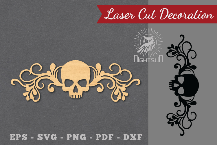 Border Skull Laser Cut Decoration