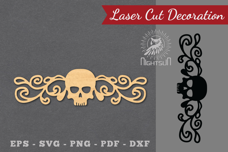 Border Skull Laser Cut Decoration