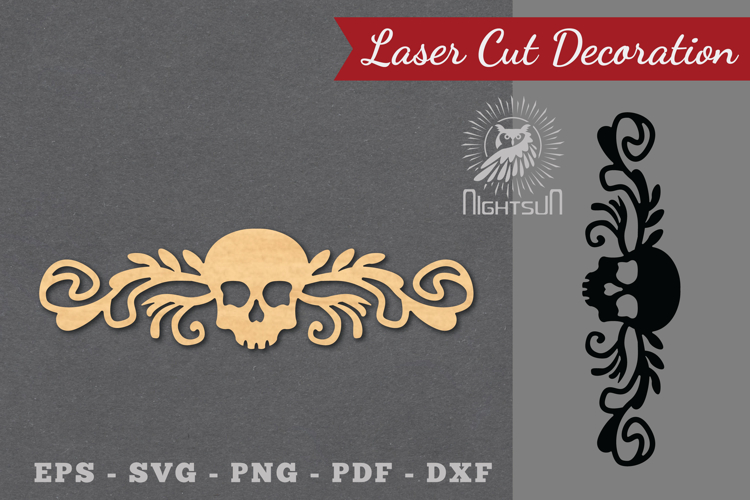 Border Skull Laser Cut Decoration