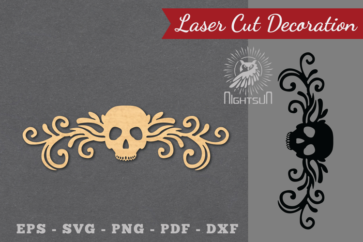 Border Skull Laser Cut Decoration