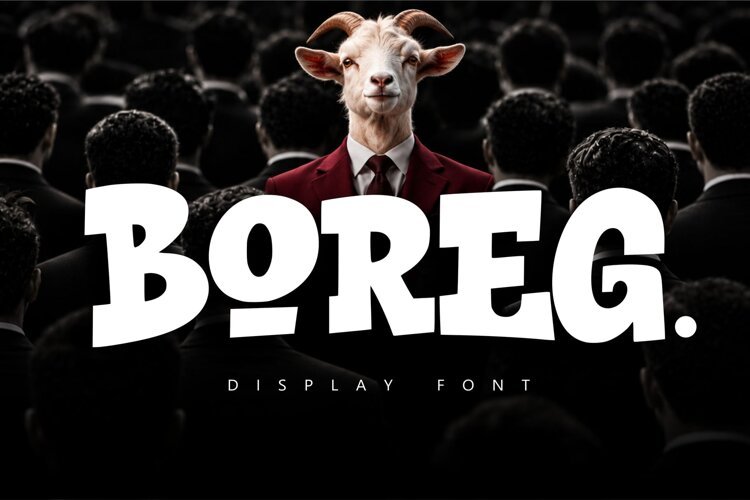 Boreg | A Thick Graffiti Display Font example image 1