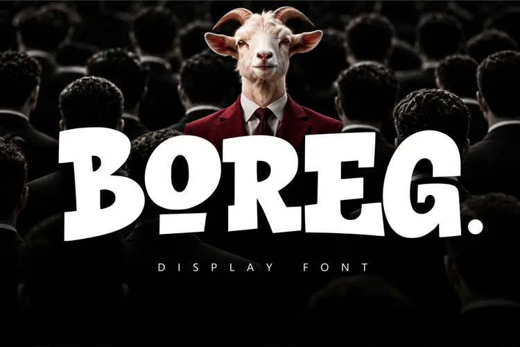 Boreg | A Thick Graffiti Display Font