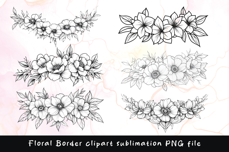 Floral Border Png Image 8