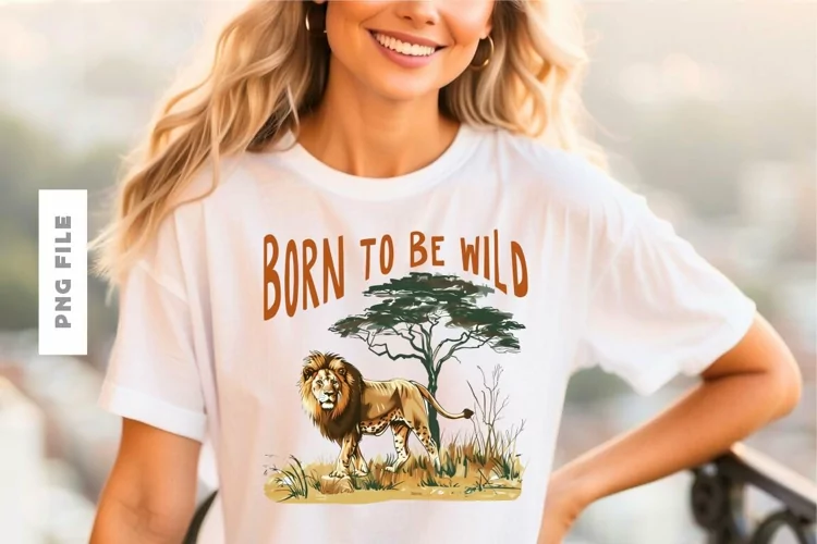 Born To Be Wild T shirt Design