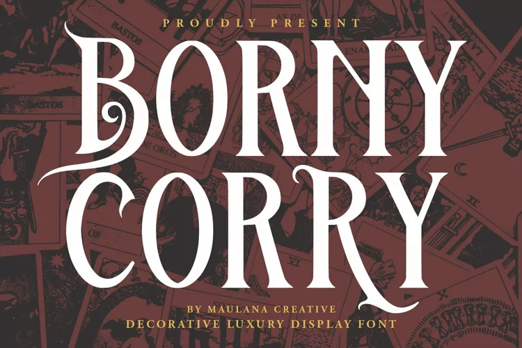 Borny Corry Decorative Luxury Display Font