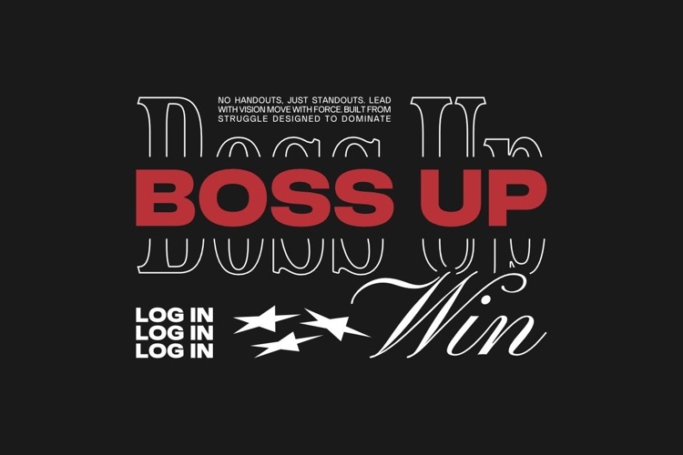 Boss Up Business Preneur Streetwear T-shirt Design
