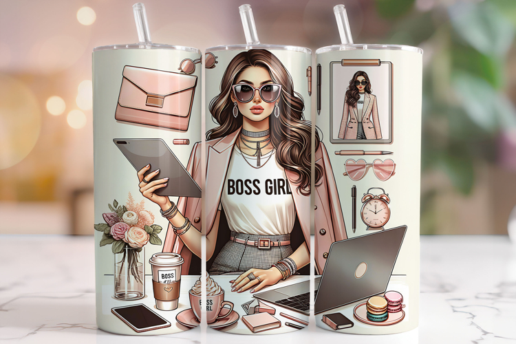 Girl Boss Tumbler, Boss Lady Tumbler Wrap, Boss Babe Tumbler